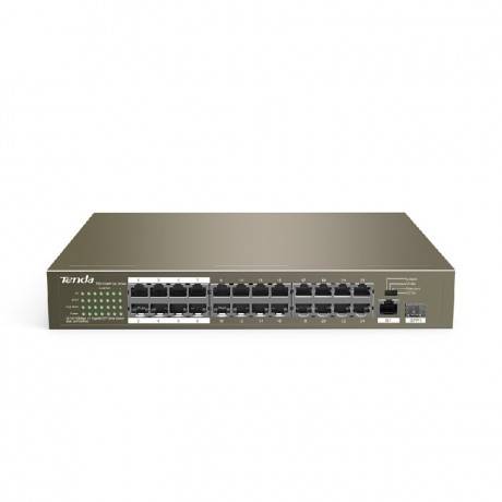 SWITCH TENDA 24FE+2GE/1SFP RACKMOUNT 24-PORTS POE