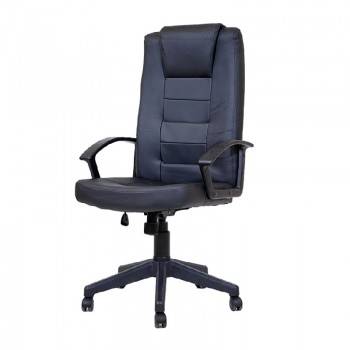 CHAISE BUREAU DE DIRECTEUR AIRLINE NOIR AVEC ACCOUDOIR