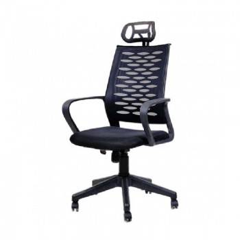 CHAISE DE BUREAU ATLAS TETIER BASE NOIR