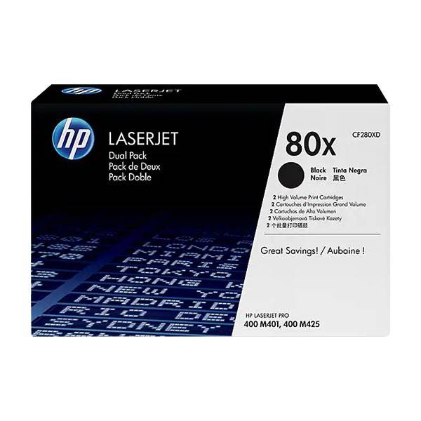 Pack de 2 Toner Laser original HP 80X - prix Tunisie Pack de 2 Toner Laser original HP 80X - prix Tunisie