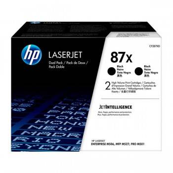 Pack de 2 Toner Laser original HP 87X - prix Tunisie