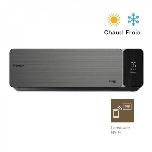 CLIMATISEUR INVERTER BIOLUX 12000BTU CHAUD/FROID SMART - NOIR prix tunisie