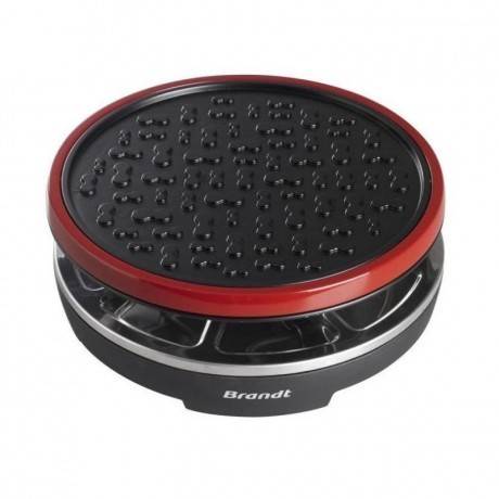 Appareil à Raclette 8 Personnes 1200W Noir/Rouge - BRANDT 