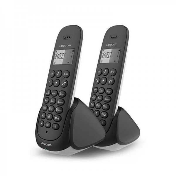 Téléphone Sans Fil DECT LOGICOM DUO 250 - Noir Téléphone Sans Fil DECT LOGICOM DUO 250 - Noir