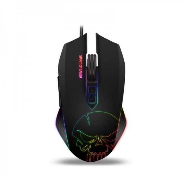 Souris optique filaire Spirit Of Gamer ELITE-M40 Skull Noir Tunisie