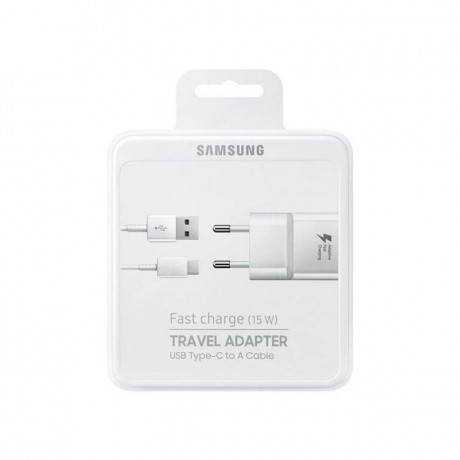 CHARGEUR RAPIDE SAMSUNG USB TYPE C 15W - BLANC