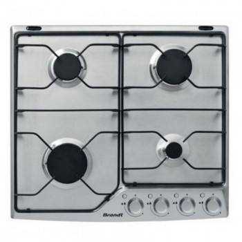 Plaque De Cuisson à Gaz BRANDT 60cm  4 foyers gaz inox grilles  émaillées, thermocouple allumage intégré try and buy tunisie