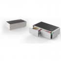 Table basse connectée avec réfrigérateur intégré montblanc 150l tbsm150b Blanc