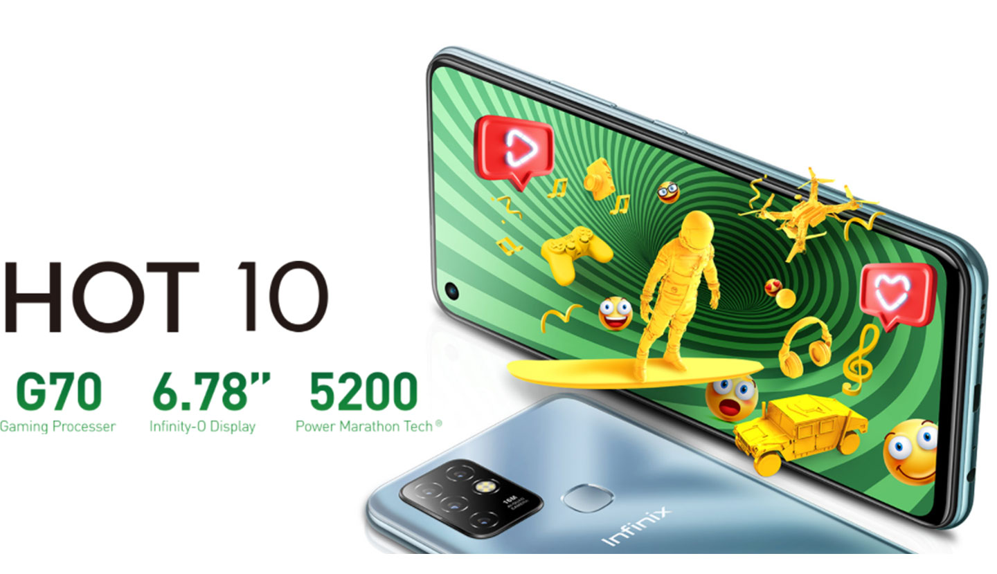 Smartphone  Infinix Hot 10 Ocean Wave X682B-IFN prix tunisie